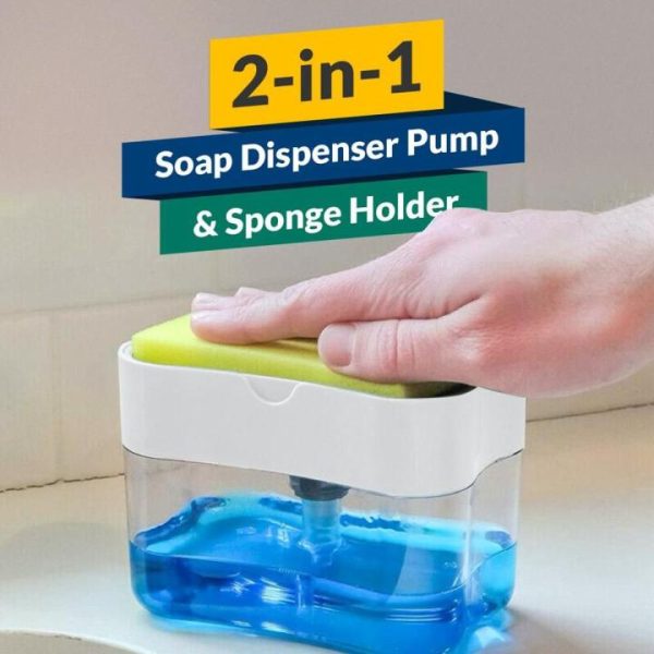 2 In 1 Soap Dispenser Soap Pump With Sponge (11.11 Sale)