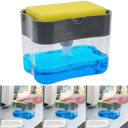 2 In 1 Soap Dispenser Soap Pump With Sponge (11.11 Sale)