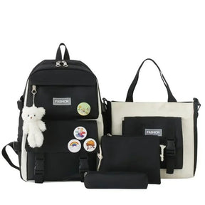 4-piece School Bag Set: Stylish & Practical New Arrival 2024