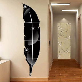 3D-Acrylic Wall Leaf Reflection Mirror | Transform Your Home