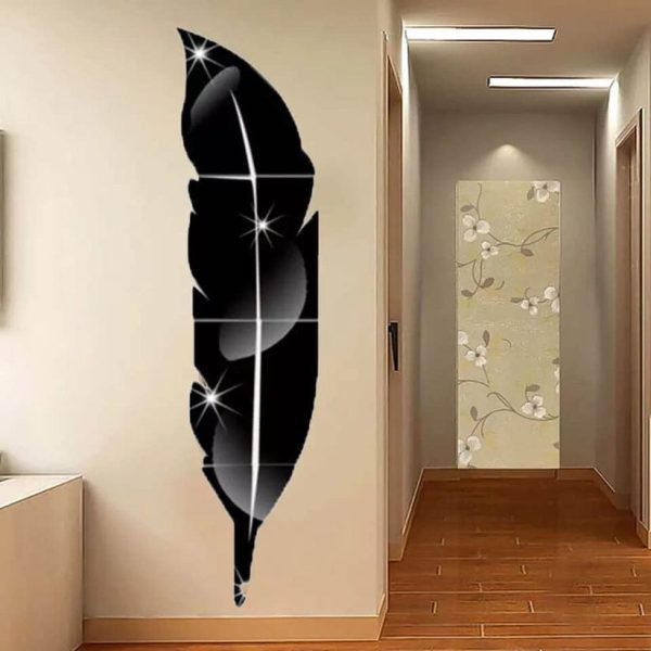 3D-Acrylic Wall Leaf Reflection Mirror | Transform Your Home