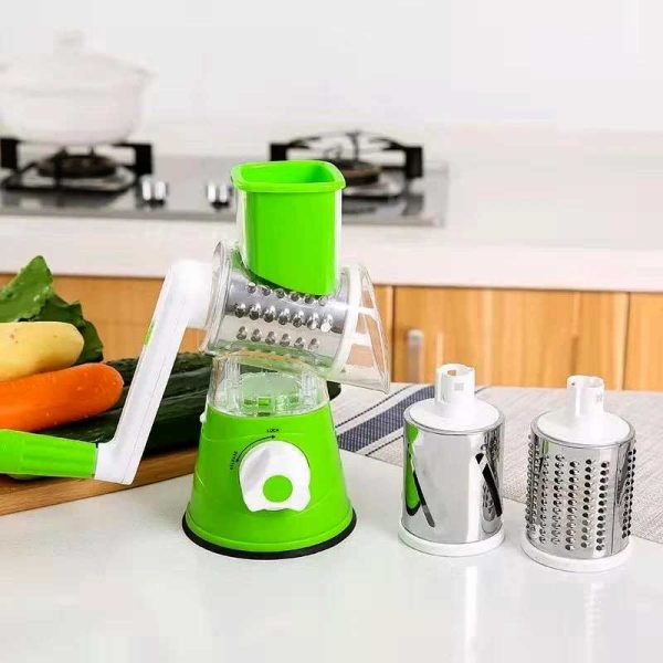 Tabletop Drum Grater | Manual Vegetable Cutter Slicer & Grater | Multi-functional Kitchen Gadget